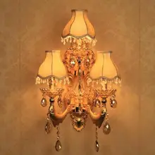 Hallway 3 lights large Gold wall font b lamps b font Arandela Rustic vintage font b