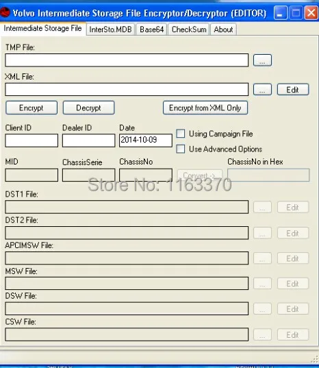 

INTERMEDIATE STORAGE FILE ENCRYPTOR/DECRYPTOR (EDITOR) VISFED v0.3.1+all flash