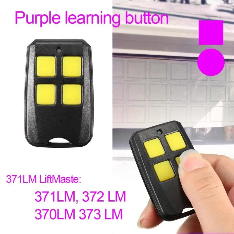 Us 8 44 23 Off Alloyseed 315mhz Remote Control For Garage Door Remote For Craftsman Liftmaster Purple Learning 3 Button 4button In Remote Controls