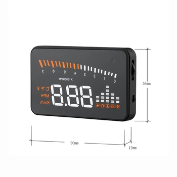 

Hot X5 HUD Head Up Display Car HUD Head Up Display Car Styling Speed Alarm OBD II Auto Speedometer JLD