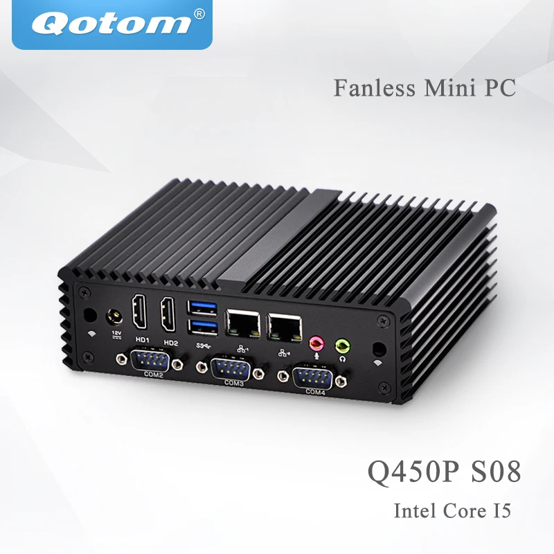 fanless mini pc, mini linux embedded cheap fanless mini industrial pc with DDR3