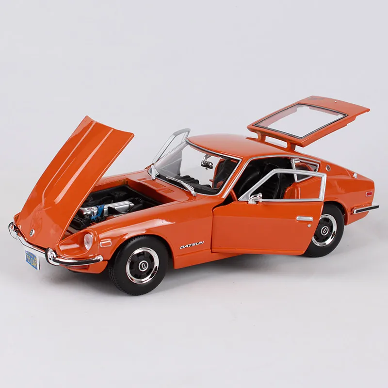 1:18 Модель спортивного автомобиля из сплава для Nissan Datsun 240Z с управлением рулевого колеса переднего колеса с оригинальной коробкой