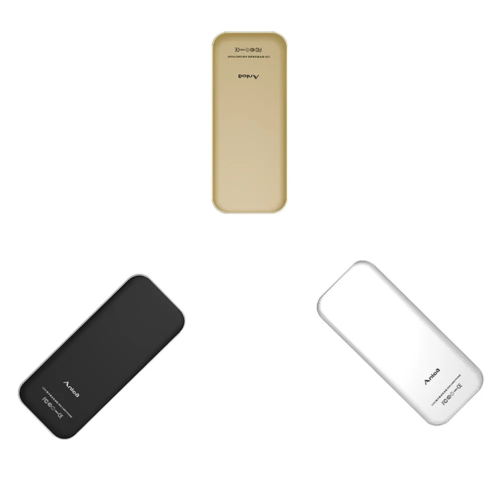 Anica T6 мини мобильный телефон 1,3 "Bluetooth наушник большой звук музыка GSM Telefono разблокированный маленький ультра тонкий вспомогательный телефон