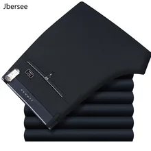 Jbersee, мужской костюм, брюки, высокое качество, летние мужские брюки, прямые, деловые, мужские, Формальные Брюки, большой размер, классические брюки