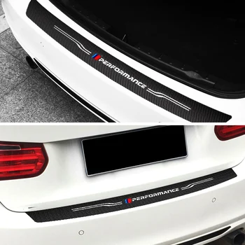

For BMW E46 E90 E36 E53 F20 F30 F10 E60 X5 X1 X6 M3 M5 Accessories Carbon Fiber Car Rear Trunk Sticker Auto M Stickers