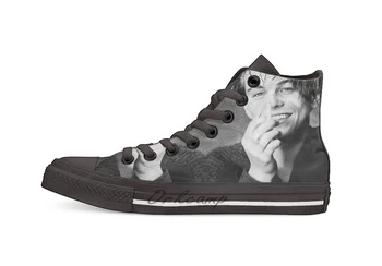 

Leonardo DiCaprio Casual High Top Canvas shoes sneakers For Drop shipping
