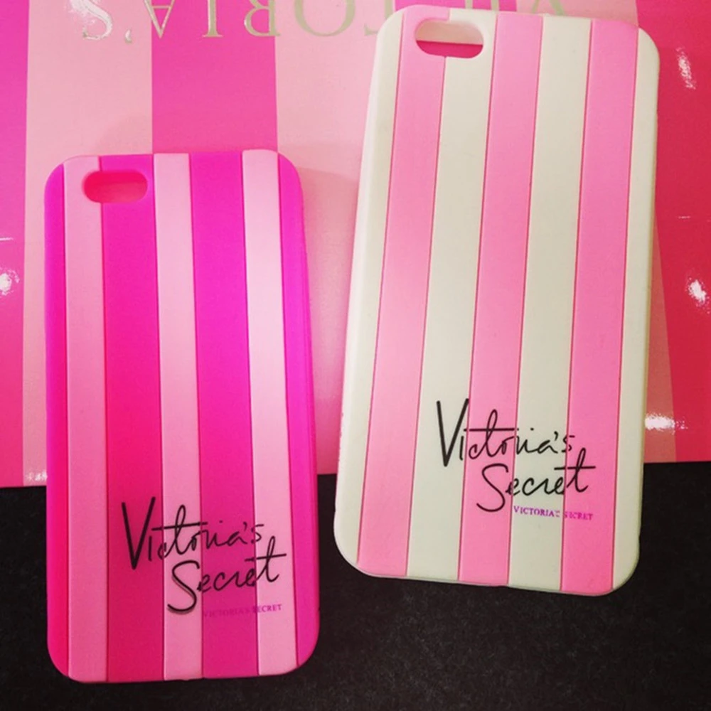 Brand Victoria/'s Secret Pink Stripes Soft Phone Case For 4/4S/5/5S/5C Rubber Cover Coque Capa Fundas|phone cases htc incredible|case ipphone case - AliExpress