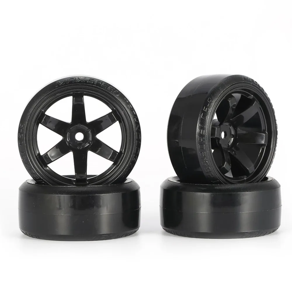 

Hard Plastic RC Drift Tire Hard Tyre Set for Traxxas HSP Tamiya HPI RC On-road Vehicle Drifting Car Spare Parts 4Pcs