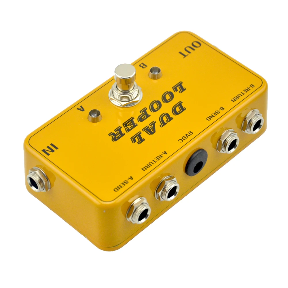 New AB Looper Effect Pedal loop Switcher true bypass for electric guitar pedal Orange foot switch New AB Looper Effect Pedal loop Switcher true bypass for electric guitar pedal Orange foot switch