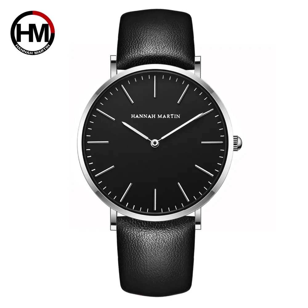 Relogio masculino Элитный бренд HANNAH Мартин кварцевые часы Reloj Mujer Для женщин часы Для Мужчин Корпус из розового золота унисекс Montre Femme