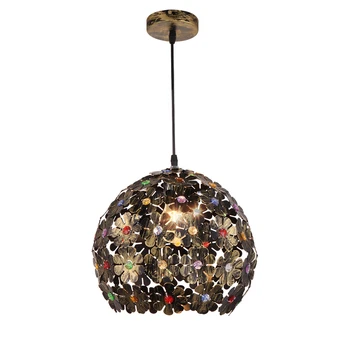 

HAIXIANG Modern Balcony Ceiling Lamp Bedroom Handing Lamps Pendant Light Retro Rust Drop Lighting