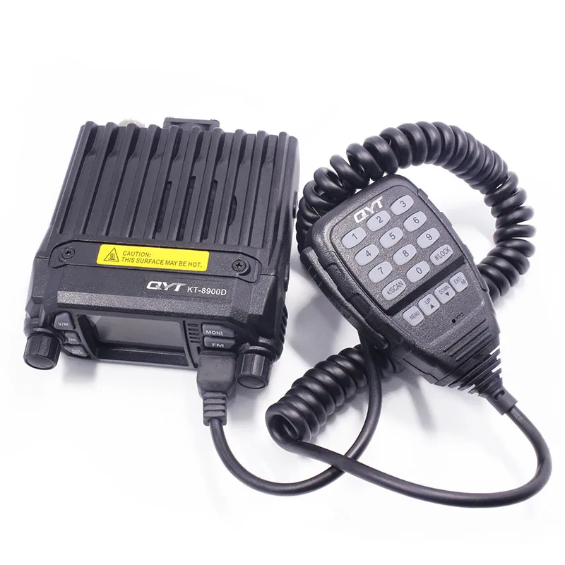 QYT KT-8900D Красочные Мини Walkie talkie дисплей с одновременным воспроизведением изображения от четырех видеокамер Модернизированный из KT-8900R 25 W двухдиапазонный УКВ/УКВ Автомобильная радиостанция мобильный радиотелефон KT8900D