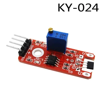 

10pcs/lot KY-024 Linear Magnetic Hall Switches Speed Counting Sensor Module for diy Starter Kit KY024