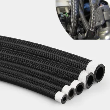 

RYANSTAR 1M AN4-AN12 Nylon Braided Oil Fuel Hose Line Tubing Pipe Light Weight Racing Anti-corrosion Hose Car Accessories