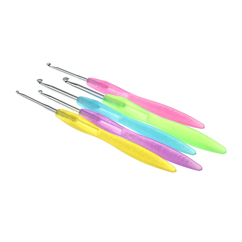 New Mix 8 Sizes Knitting Crochet Hooks Set Candy Color Weave Crochet Hook Knitting Needle Tool For Women Wife DIY Craft Tools  (7)