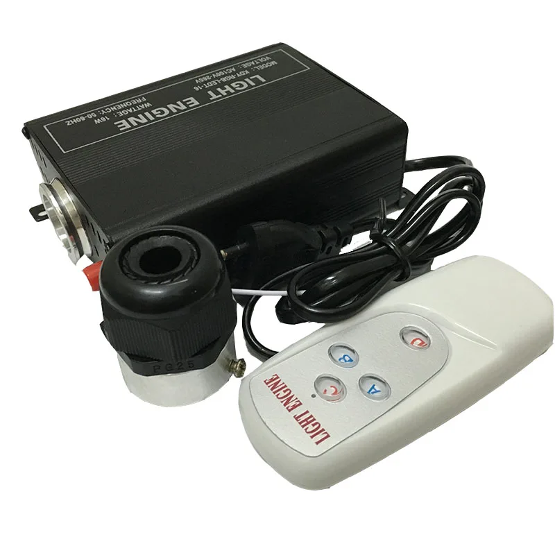 Buy Led RGB 16W Optic Fiber Light Engine Optic Fiber Driver With 4 Key RF