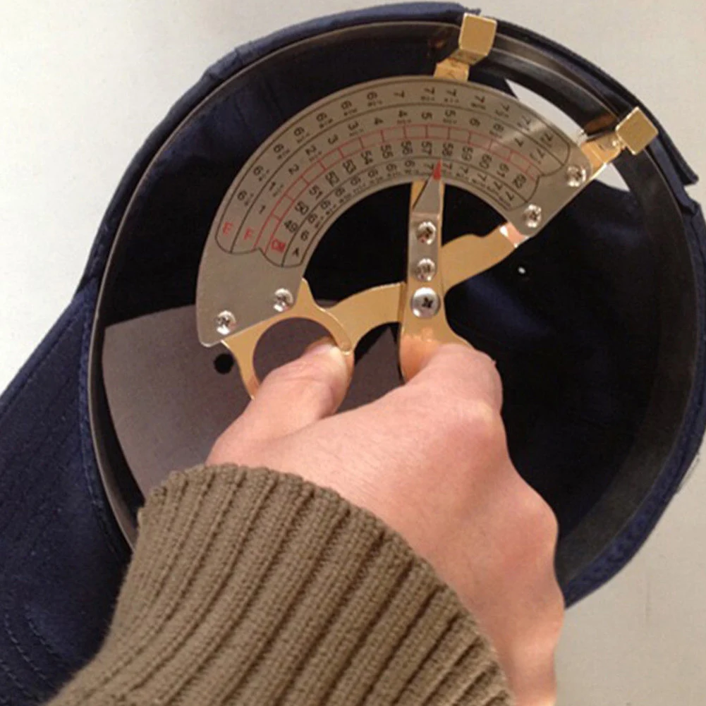 

Milliners Ruler Hat Caliper Scissor Type Hat Ring Measuring Tool Accurate Durable 49-62cm Adult Stainless Steel Portable