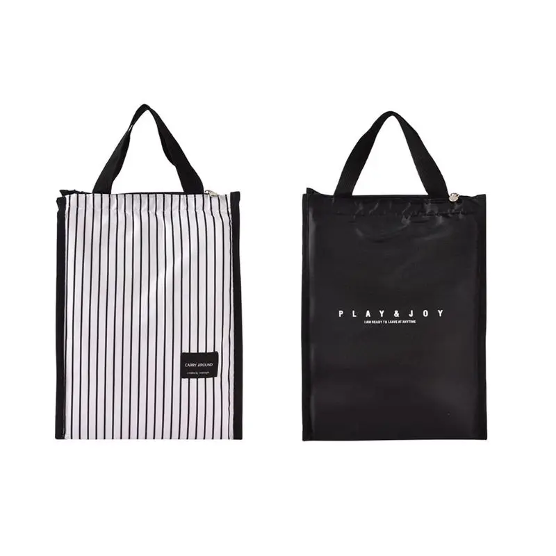 

Portable Thermal Insulated Lunch Box Tote Cooler Bag Carry Pouch Lunch Container High Quality Nylon Bag NoEnName_Null