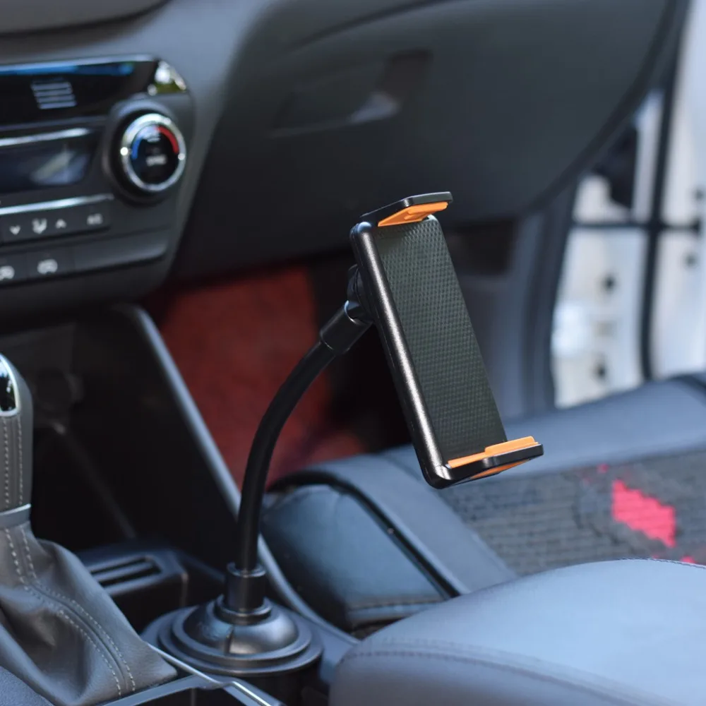 Veículo do Carro Suporte de Copo Rotativo com Pescoço Longo para 4 Bebe Telefone Montar Berço Mais -10.5 Polegada Smartphone Tablet pc 360 9 telefone montar 360 berço rotativo com pescoço