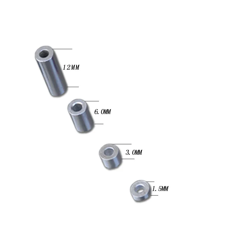 10 комплектов 1,5 мм/3 мм/6 мм/12 мм алюминиевая нарезная трубка муфтовый разделитель колонки запасные части для RC Tamiya Mini 4WD гоночная модель автомобиля