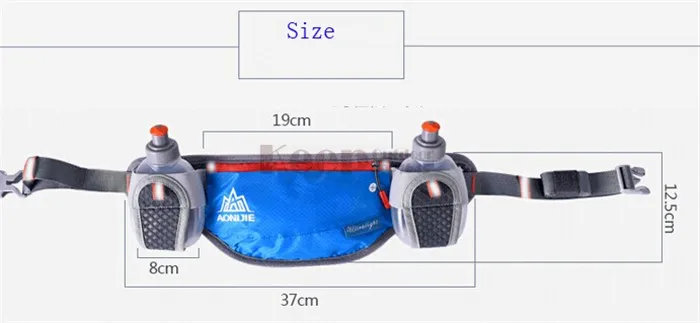 AONIJIE рюкзак беговой гидрационный ремень светоотражающий ремень для бега поясная сумка для мужчин и женщин поясные сумки с 2 бутылками 250 мл