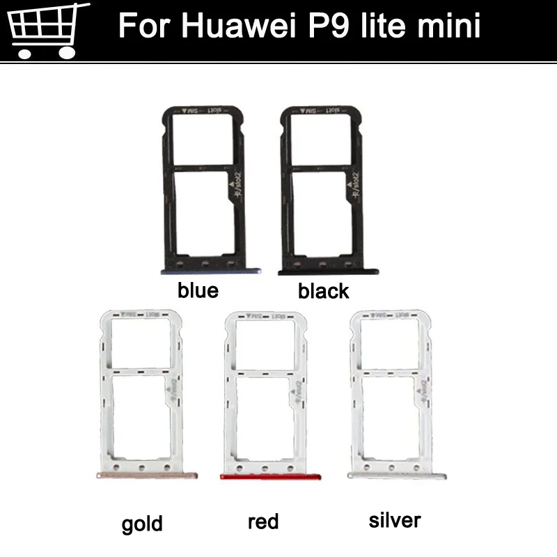 New For Huawei P9 Lite Mini Sim Card Tray Micro Sd Card Holder Slot Adapter Sim Card Adapter For Lite Mini - Mobile Phone Housings & Frames - AliExpress