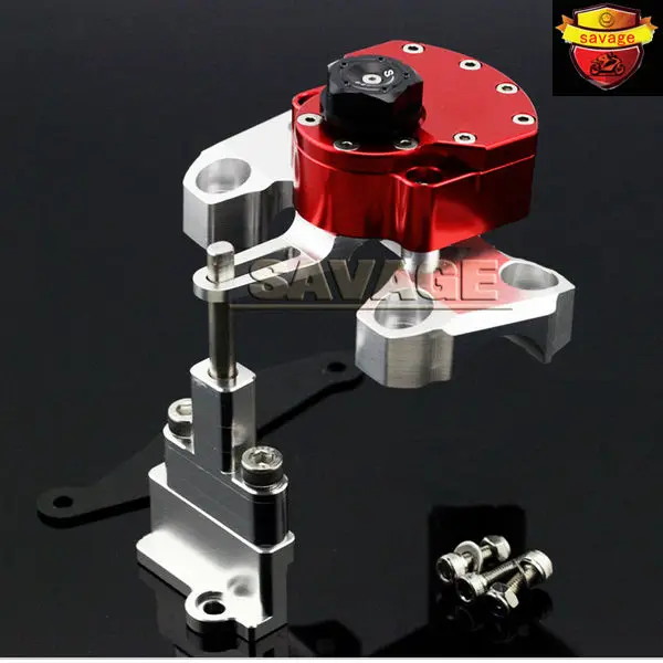 

New Red Motorcycle Steering Damper Stabilizer with Mounting Bracket Kit For YAMAHA MT09 MT-09 2014-2015
