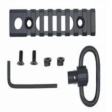 Охота 8-слот Keymod Пикатинни разделе благодаря Стандартный 3/8 ''QD Поворотный разъем