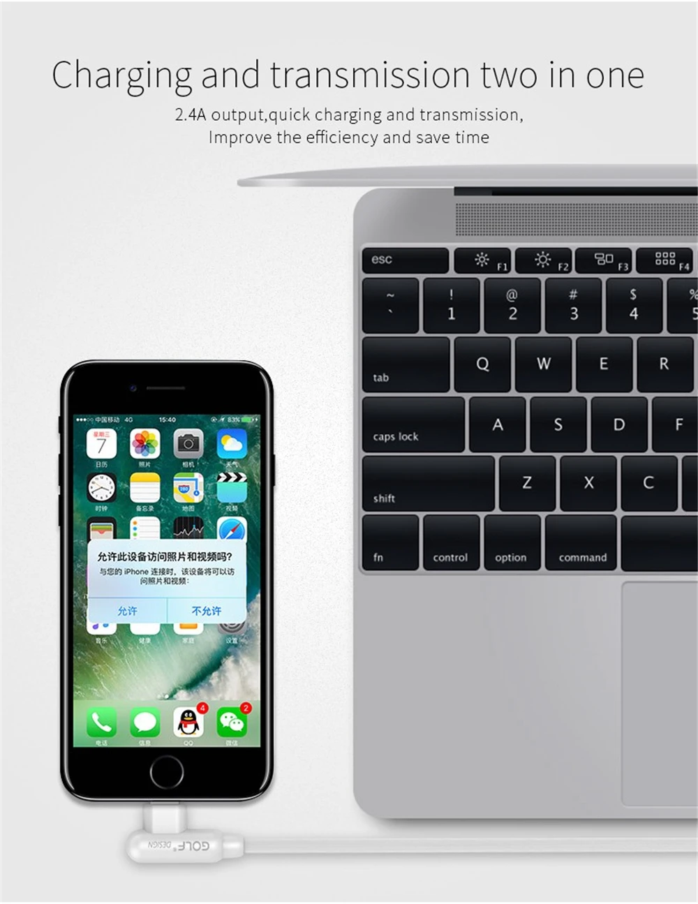 Игровой usb-кабель для зарядки GOLF 1 m для iPhone 5S 6 6 S 7 8 Plus X XR XS Max SE быстрое зарядное устройство usb-кабели данных для мобильных телефонов