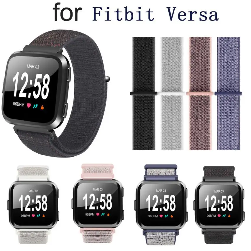 Replacement Woven Nylon Loop Bracelet Sport Watch Band