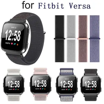 

Replacement Woven Nylon Loop Bracelet Sport Watch Band Strap For Fitbit Versa SmartWatch Watachband Sporting Good Accessories