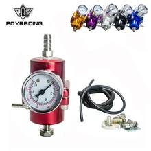 Universal 0-140 PSI Adjustable FPR Fuel Pressure Regulator With Gauge Fuel Pressure Regulator JDM PQY7451