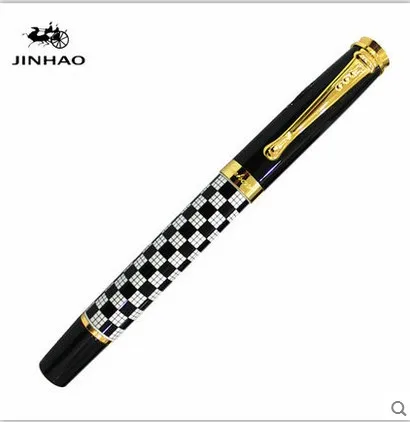 Jinhao 500 роскошная белая металлическая роликовая шариковая ручка серии для учебы и офиса Ручка Гладкий Фирменный Подарок jinhao X750 - Цвет: D