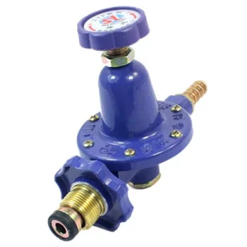 

1 PC Replacement 1 Inlet 1 Outlet Liquefied LGP Gas Pressure Regulator Dark Blue Free Shipping