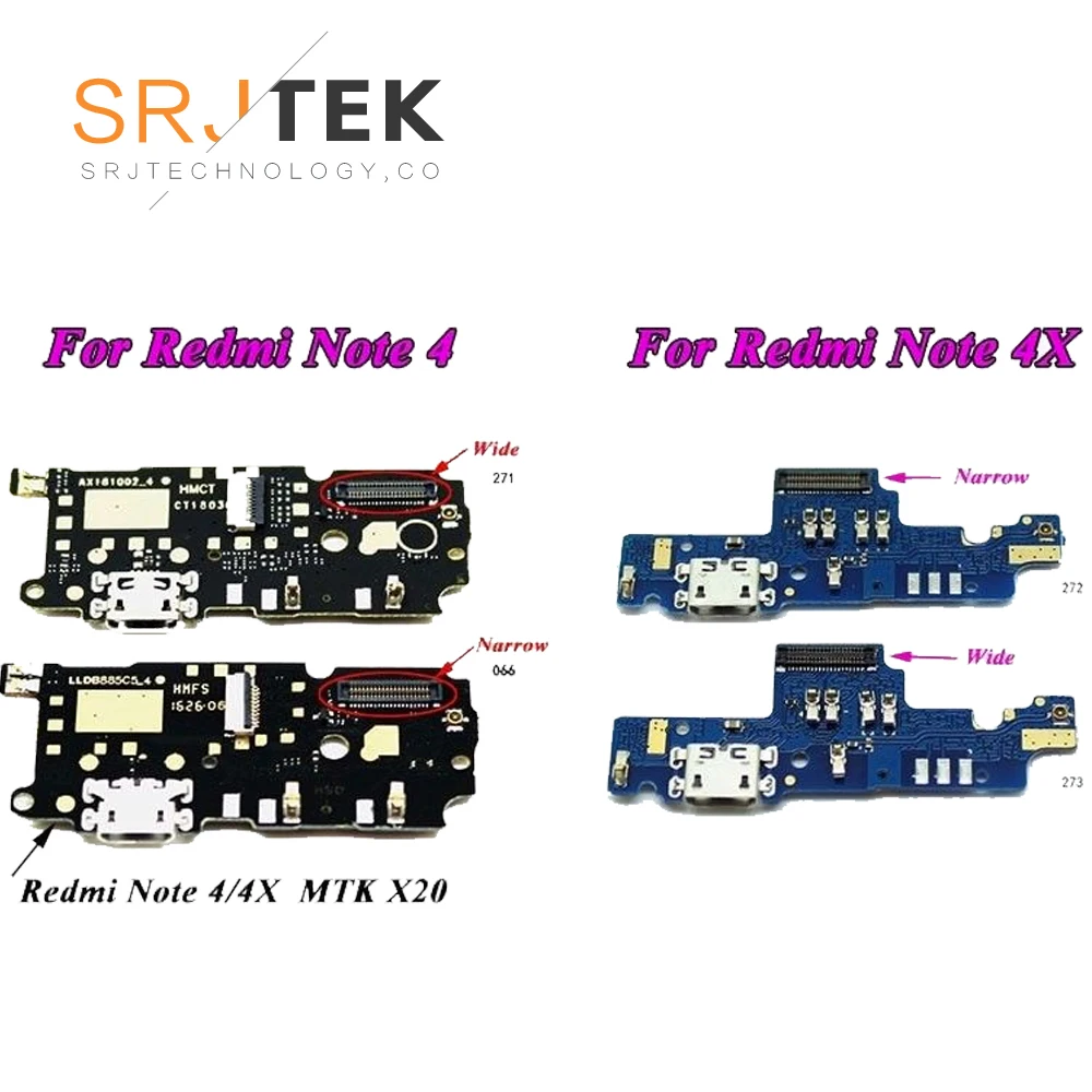 

USB Port Charger Dock Plug Connector Flex Cable For Xiaomi Note 4X For Redmi Note 4 Charging Port Board Replacement