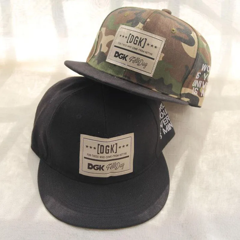 

2017 New Fashion Camouflage Baseball Cap Men Hat DGK Hip Hop Caps Gorras Planas Women Snapback Hats