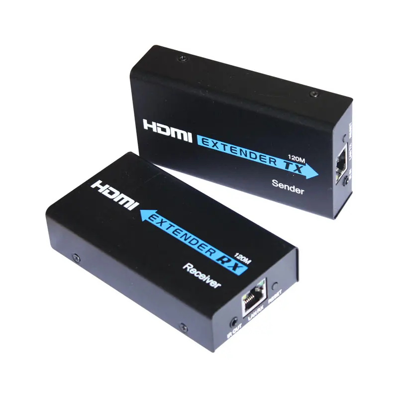 HDMI удлинитель с 2 портами сплиттер 1080p сигнала на 120 м RJ45 Tranciver TX & RX ИК конвертером