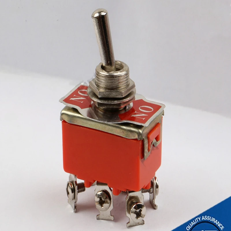 

1pcs High current switch twist switch shake head toggle pcb board connector 6 feet E-TEN1321