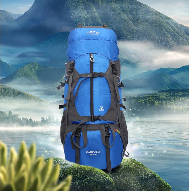 65L Large Capacity Backpack High quality Nylon Waterproof Travel bag Durable Multifunctional Rucksack For Outdoor Hiking Camping (3)