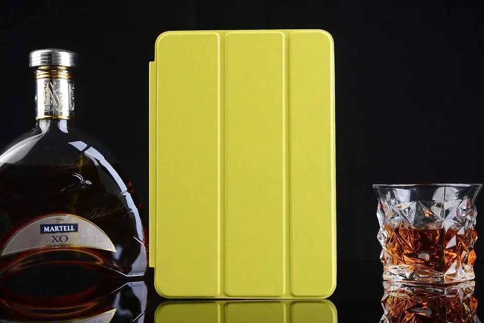 Официальный 1:1 тонкий кожаный магнитный смарт-чехол s для iPad Air 2 Чехол для Apple iPad air 2 - Цвет: Цвет: желтый