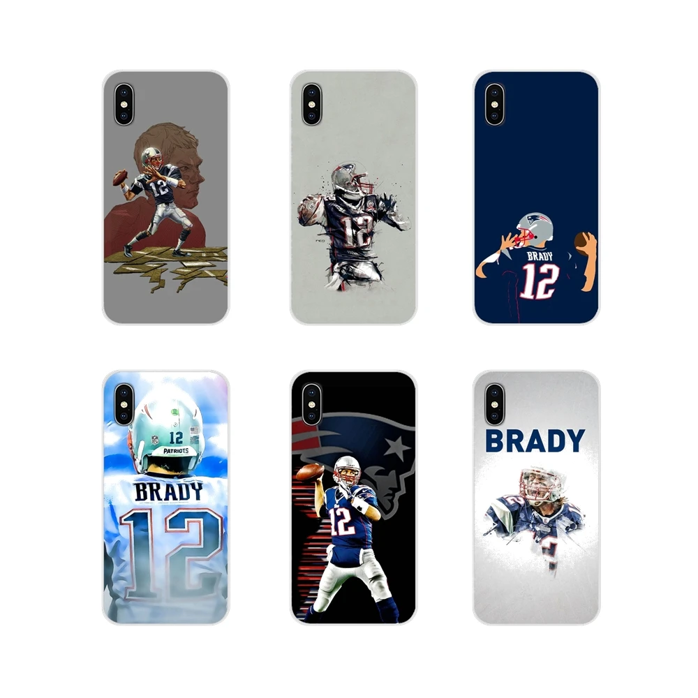 

For Samsung Galaxy S3 S4 S5 Mini S6 S7 Edge S8 S9 S10 Lite Plus Note 4 5 8 9 Tom Brady 12 Flexible Accessories Phone Shell Cases