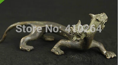 

SUPER TIBET OLD BRONZE COLLECTABLE HANDWORK CARVED DRAGON ORNAMENT BUDDHA STATUE