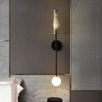 

Modern nordic Iron wall lamp bedroom wall light sconce lamp LED decor bedside Indoor home aisle sconce light wall lamps