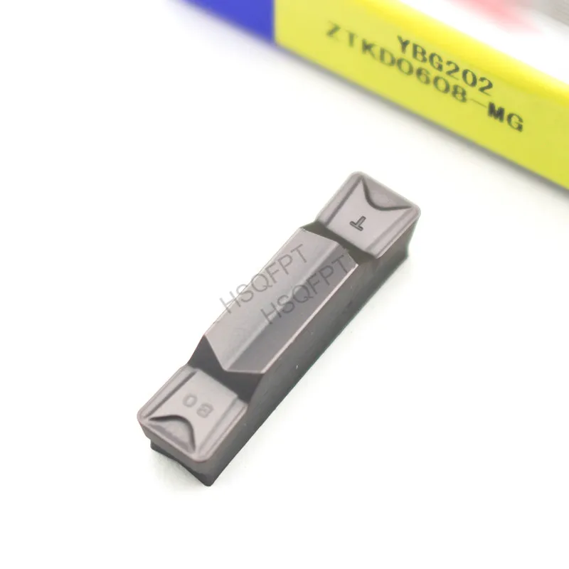 

10Pcs ZTKD0608-MG YBG202 grooving carbide inserts turning inserts turning tool CNC tool Lathe tools Lathe cutter
