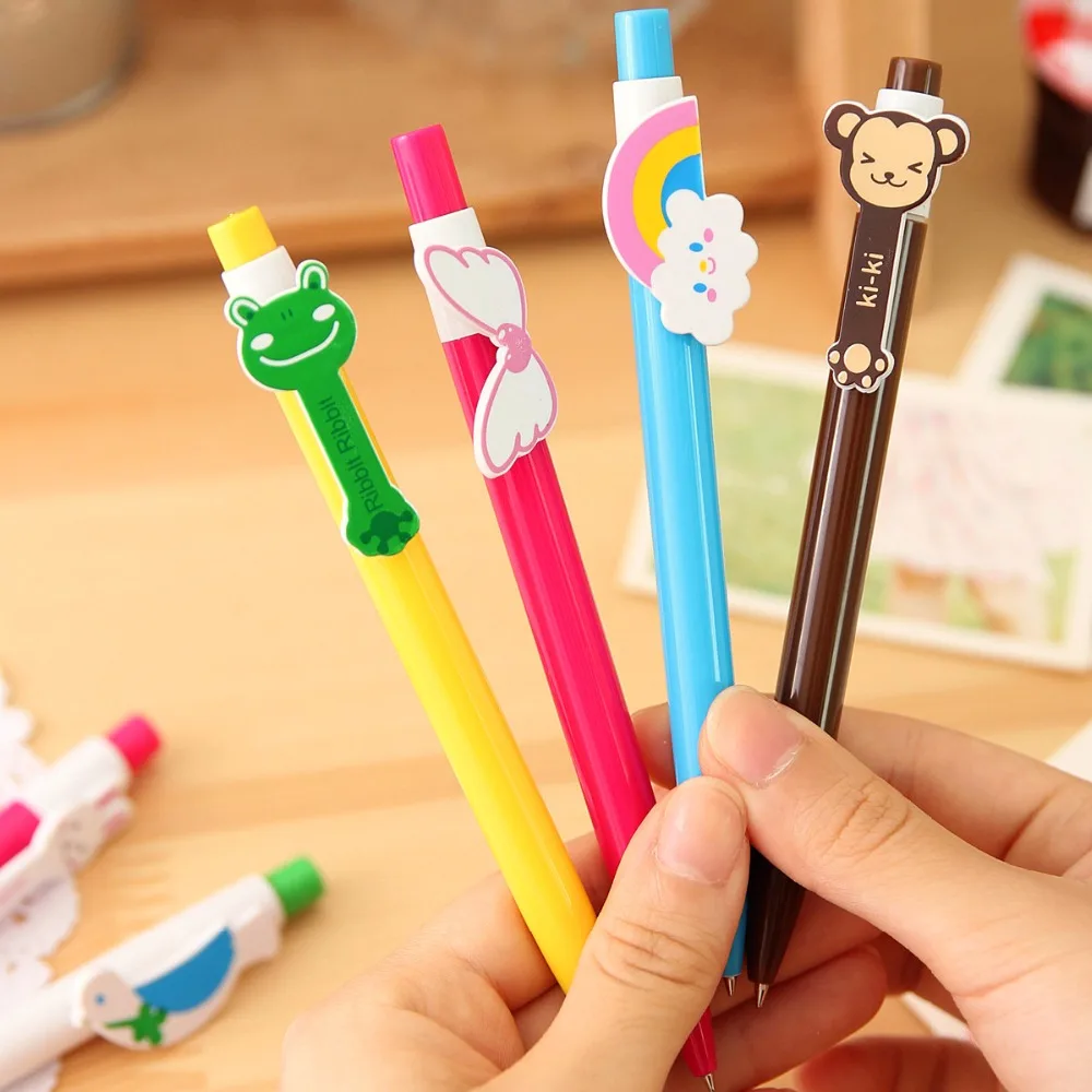 

1pcs Cartoon Ballpoint Pen Kawaii Ball-Point Pens Office School Writing Supplies Stationery Ballpen Escolar Papelaria
