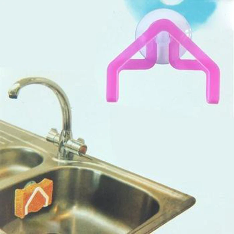 1 قطعة طبق القماش رف رف شفط المنظم حامل الإسفنج كليب خرقة التخزين organizador عصا على جدار