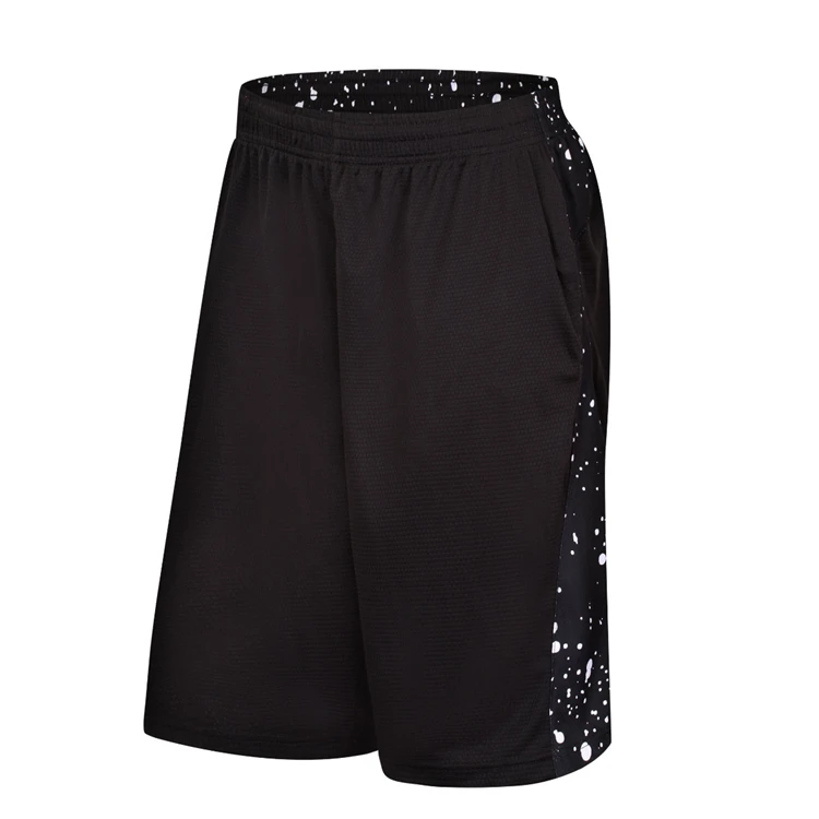 

SYNSLOVEN design dot print training basketball solid running sport shorts loose half length shorts plus size with double pocket