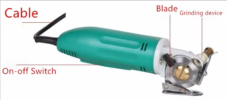 New 110V 50MM Rotary Blade Electric Fabric Cloth Cutter Cutting Machine