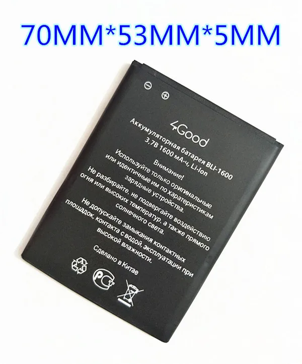 AZK 1 шт. 1600 мАч батарея для 4good S450m 4G TLI аккумулятор телефона|battery for|1600mah batteryphone battery |