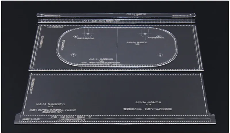 1 Набор сделай сам кожа ручной работы ремесло Женская портативная диагональная посылка для шитья узор Твердый крафт бумажный трафарет шаблон